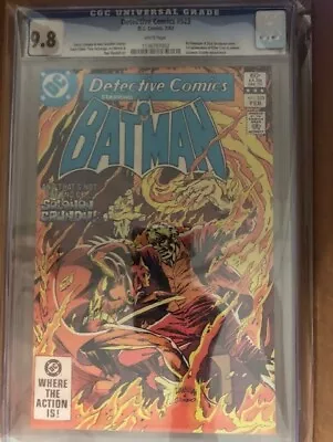 Buy Detective Comics #523 CGC 9.8 WHITE PAGES 1983 • 407.71£