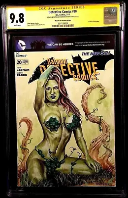 Buy Detective Comics #20 Cgc Ss 9.8 Original Art Sketch Poison Ivy Batman Joker Dc • 310.64£