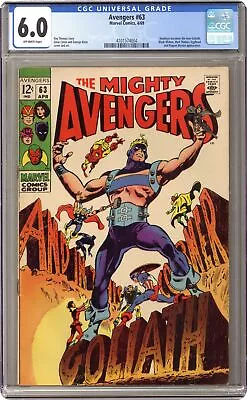 Buy Avengers #63 CGC 6.0 1969 4101574004 • 100.96£