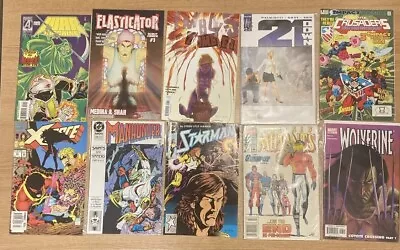 Buy 10 Mixed Vintage Comic Book Bundle - X Force - New Mutants - Wolverine - Indie • 8.99£