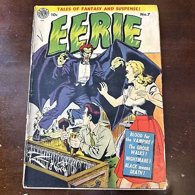 Buy Eerie #7 (1952) - Golden Age Pre-Code Horror! Good Girl Art Vampire • 135.91£