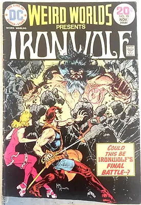 Buy Weird Worlds Presents Iron Wolf # 10. Nov. 1974. Dc. Vg/fn 5.0. Final Issue. • 4.76£