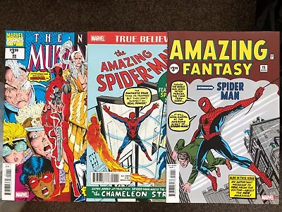 Buy Amazing Fantasy 15, Spiderman 1, Hulk 1, 180, Fantastic Four 52, New  Mutants 98 • 59.99£