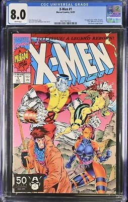 Buy X-Men #1 1991 CGC 8.0 Rogue Gambit Colossus Psylocke Cover White Pages • 15.14£