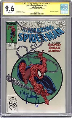 Buy Amazing Spider-Man #301D Direct Variant CGC 9.6 SS McFarlane 1988 4153627011 • 434.90£