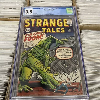 Buy STRANGE TALES #89 CGC VG- 3.5; OW-W; 1st App. Of Fin Fang Foom! • 1,009.58£