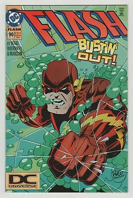 Buy The Flash #90 DC Universe Logo (DCU) Variant - Mike Wieringo Cover Art • 3.09£