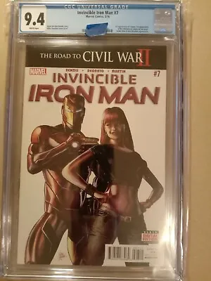 Buy Invincible Iron Man #7-CGC 9.4 1st Appearance Riri Williams (Ironheart) MARVEL . • 140£