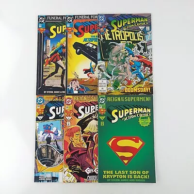 Buy Superman In Action Comics #684 685 686 687 688 689 Doomsday Lot VF/NM (1992 DC) • 10.09£