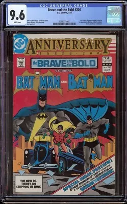 Buy Brave And The Bold # 200 CGC 9.6 White (DC, 1983) 1st Appear Batman & Outsiders • 116.70£