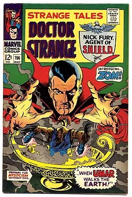 Buy STRANGE TALES #156 F, Dr., Jim Steranko Shield, Marvel Comics 1967 • 19.42£
