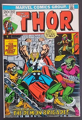 Buy The Mighty Thor #213 Marvel Comics 1973 • 9.32£