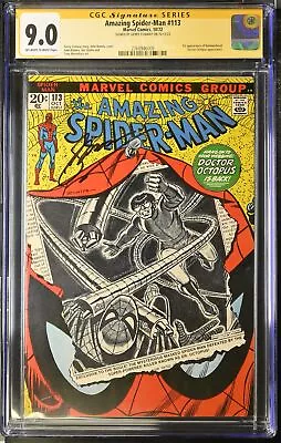 Buy * Amazing SPIDERMAN #113 (1972) CGC 9.0 OW/W SS Signed Conway (2768946009) * • 314.30£