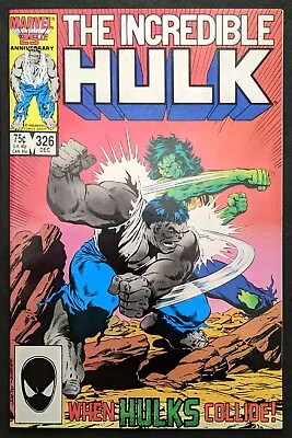 Buy Incredible Hulk #326 1st Rick Jones Hulk V Banner Hulk Marvel 1986 • 4.66£