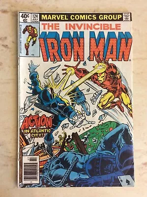 Buy THE INVINCIBLE IRON MAN #124 Marvel Comic 1979 Action In Atlantic City • 7.76£