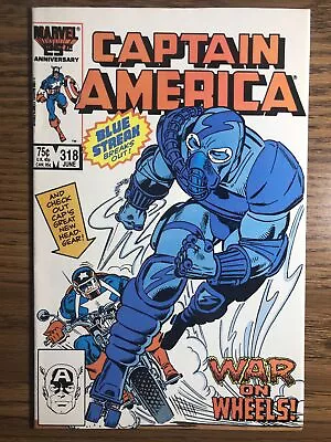 Buy Captain America 318 Death Of Death Adder & Blue Streak Marvel 1986 Vintage B • 5.41£