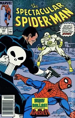 Buy Spectacular Spider-Man Peter Parker #143N VG 1988 Stock Image Low Grade • 3.88£