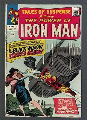 Buy Marvel Comics Tales Of Suspense 53 5.5 FN- 1964 Black Widow Strikes Watcher • 319.99£