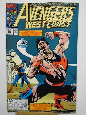 Buy AVENGERS WEST COAST #78 (1992) Hangman, Brothers Grimm, Gypsy Moth, Tick Tock • 3.07£