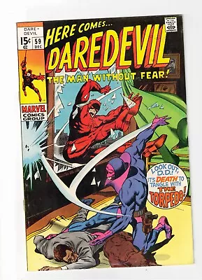 Buy Daredevil #59 Man Without Fear 1969 1ST APPEARANCE OF TORPEDO Marvel Comic Book • 49.15£