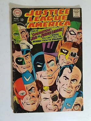 Buy Justice League Of America 61 Marvel Vintage Jail The Justice League Comic DC • 9.12£