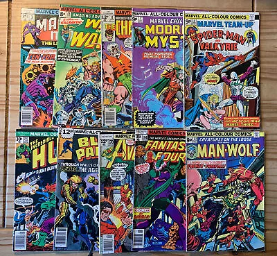 Buy Marvel '70s Grab-bag 0f 10 Issues, Hulk, Modred, Ff, Panther,killraven,man-wolf • 16£
