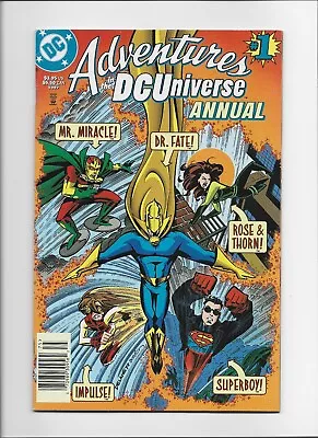 Buy ADVENTURES IN THE DC UNIVERSE ANNUAL (1997 Series) #1 RARE NEWSSTAND  NEAR MINT • 12.08£