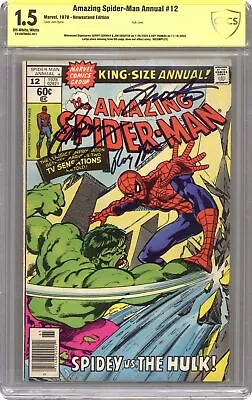 Buy Amazing Spider-Man Annual #12 CBCS 1.5 Newsstand SS Conway/Shooter/Thomas 1978 • 85.43£