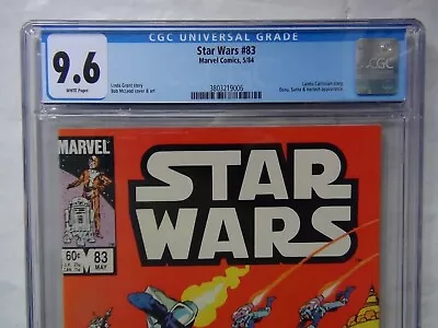 Buy Star Wars 83 (Marvel 5/84) CGC 9.6 WHITE PAGES (Direct) • 63.64£