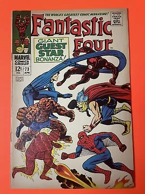 Buy Fantastic Four #73 (Marvel Apr 1968) Spider Man, Daredevil, Thor • 41.15£