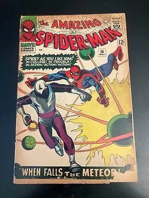 Buy AMAZING SPIDER-MAN #36 *Early Spidey!* Damage In LR Corner, Otherwise FN+ • 36.41£