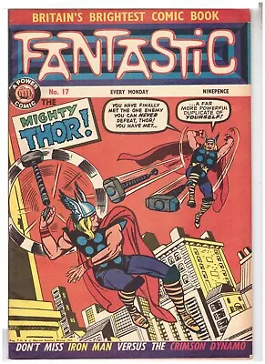 Buy FANTASTIC #17 Odhams Press 1967 - MARVEL UK THOR IRON MAN X-MEN COMIC (1) • 10£