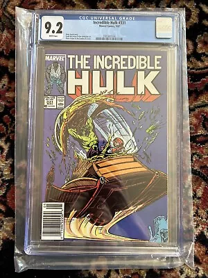 Buy Incredible Hulk (1987) #331 CGC 9.2 WP Newsstand Variant 2nd Todd McFarlane • 34.95£