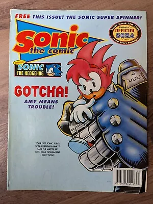 Buy Sonic The Comic #21 - HTF Fleetway Sonic The Hedgehog - 1st UK App. Of Amy Rose! • 77.65£