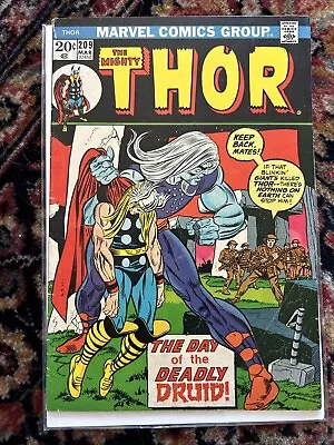 Buy The Mighty Thor #209 (marvel Comics, 1972) Vg/fn 1st Demon Druid Bronze Age • 3.88£