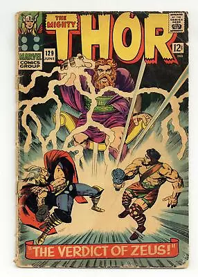 Buy Thor #129 GD- 1.8 1966 1st App. Ares In Marvel Universe • 15.56£