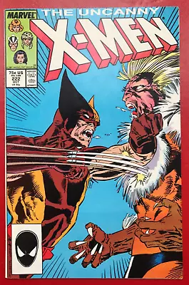 Buy Uncanny X Men 222, 1987, Marvel Comics, Classic Sabretooth Cover, NM • 14£