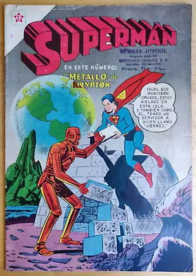 Buy SUPERBOY #49 - RARE Spanish Mexican Foreign - KEY 1st App Of Metallo Golden Age • 92.42£