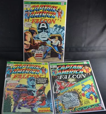 Buy Captain America And Falcon 177 178 179 Peggy Carter Meets Steve FN-VF Comic Lot • 15.38£