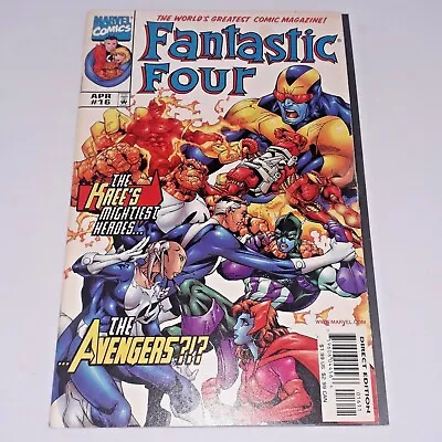 Buy Fantastic Four #16 Vol 3 April 1999 Gatefold Front Cover Marvel Comics • 5£