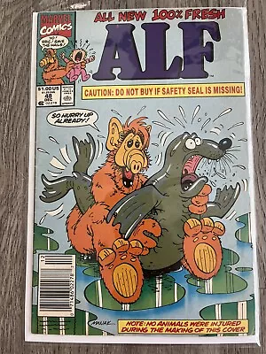 Buy Alf #48 Newsstand - Recalled Issue - Controversial Seal Cover Unpressed • 116.46£