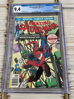 Buy AMAZING SPIDER-MAN #161  CGC 9.4 WHITE  Marvel Comics 1976 Nightcrawler • 100.95£