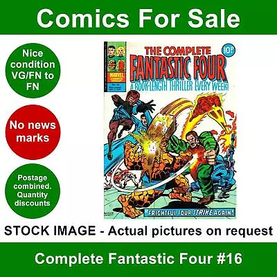 Buy Complete Fantastic Four #16 Comic - VG/FN Clean 1978 - Marvel UK • 3.25£