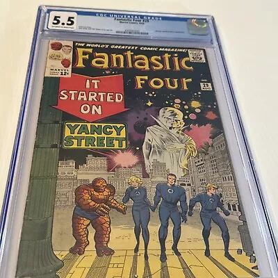 Buy Fantastic Four #29 CGC GRADED 5.5 - Watcher C/s - 2nd Appearance Of Red Ghost • 155.31£