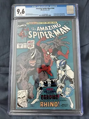 Buy Amazing Spider-Man #344 1991 Marvel Comics CGC 9.6 1st Cletus Kasady Carnage • 58.24£