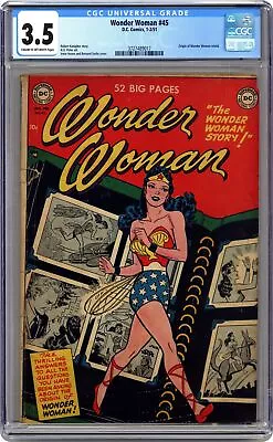 Buy Wonder Woman #45 CGC 3.5 1951 3727489017 • 458.20£