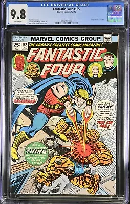 Buy Fantastic Four 165 CGC 9.8 WP 12/75 Marvel Comics NEW SLAB! 🔥🔥🔥 • 252.40£