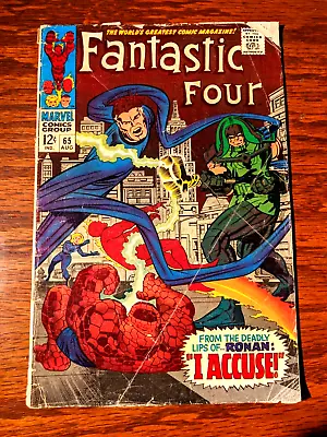 Buy 💎 Fantastic Four #65 *1st App. Ronin The Accuser* (Marvel 1967) Key Comic 💎 • 15.52£