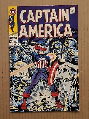 Buy Captain America #107 Red Skull Cover 1st Dr. Faustus Marvel 1968 VF+ • 77.66£