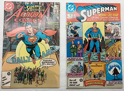 Buy Superman 423 Action Comics 583 No Bar Code Alan Moore Last Pre Crisis 1986 • 15.52£